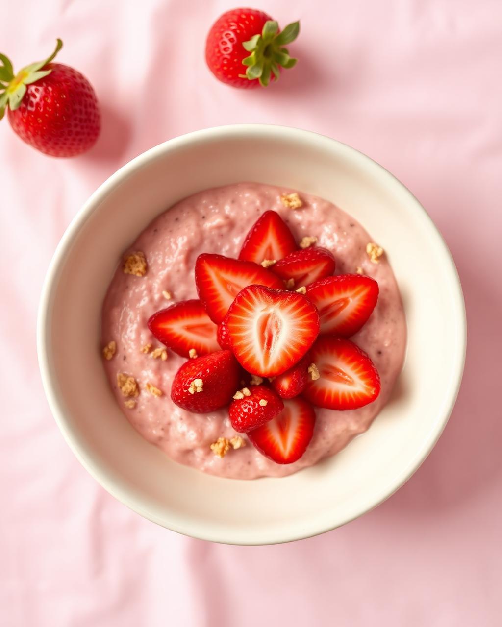 Blush Berry Cream oat bowl